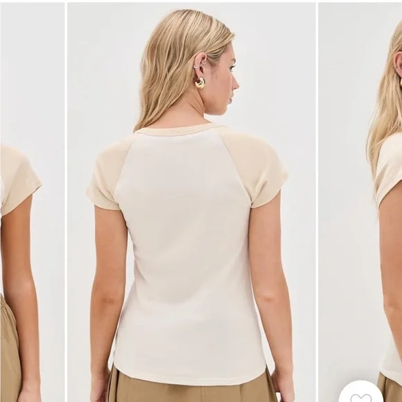 Vince Raglan Color Block Tee - Picture 3 of 6